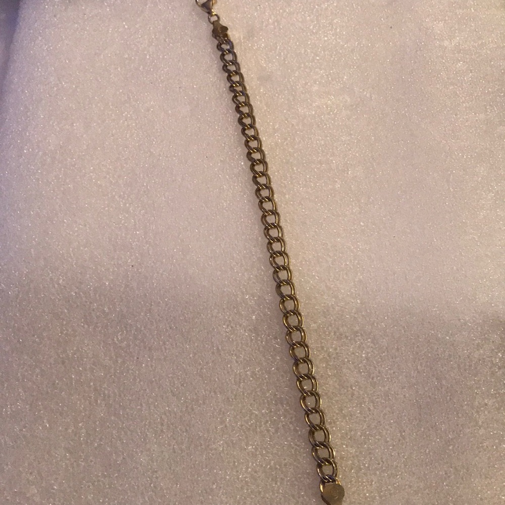 Gold over 925 Italian link bracelet